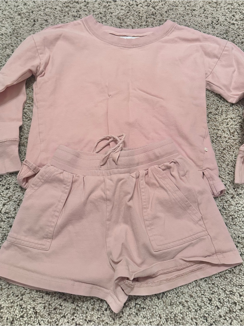 SweetHoney Pink Kids Matching Lounge Set 6Y